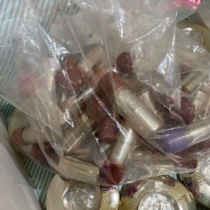 Versace limited edition makeup collection gold medallion compacts lipstick